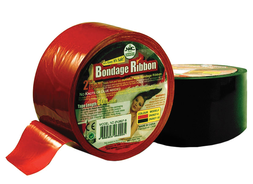 Bondage Ribbon 5cm/18mtr red