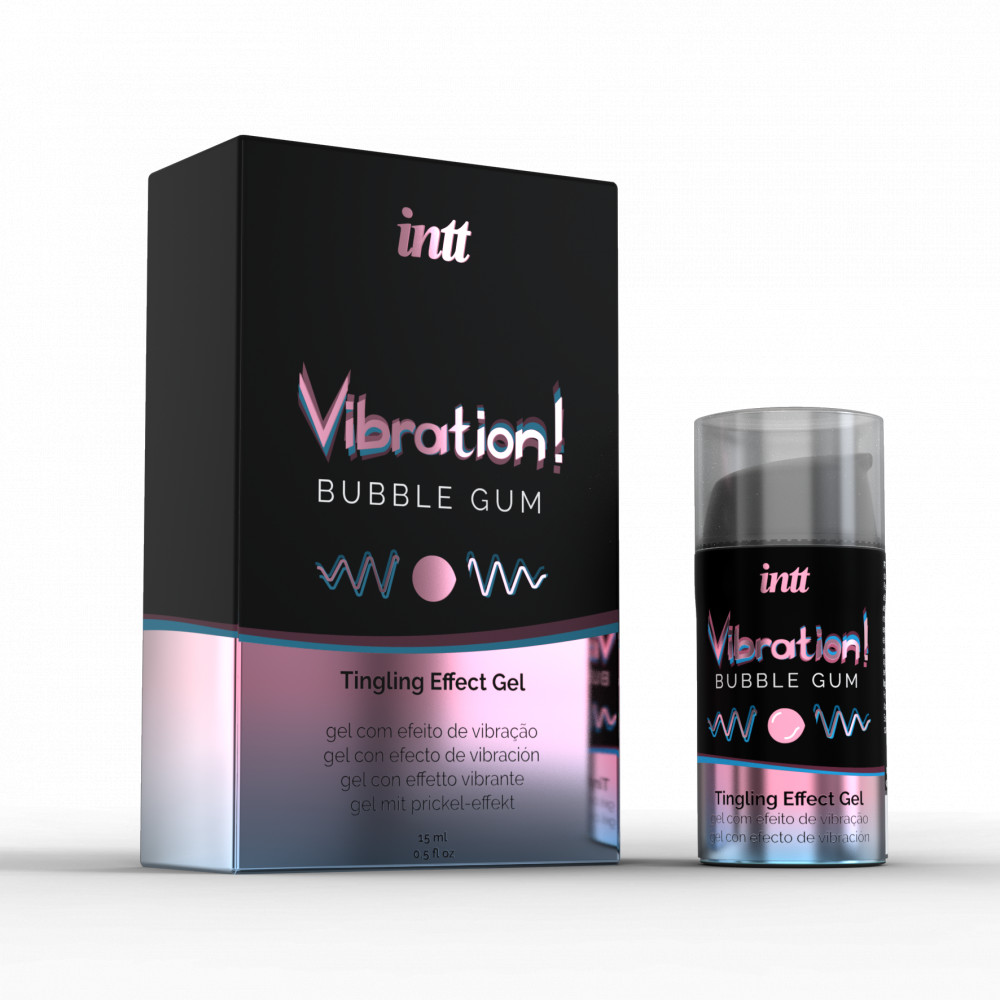 INTT VIBRATION BUBBLEGUM FOLYÉKONY VIBRÁTOR GÉL 15ML