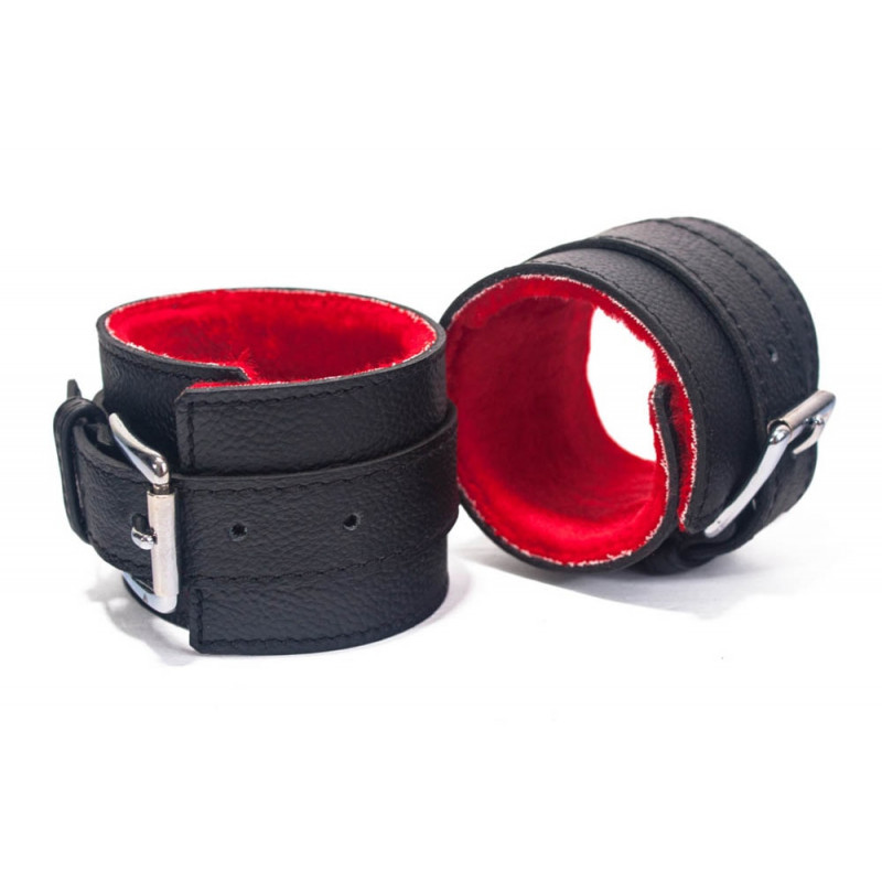 Hand Cuffs Grain Leather