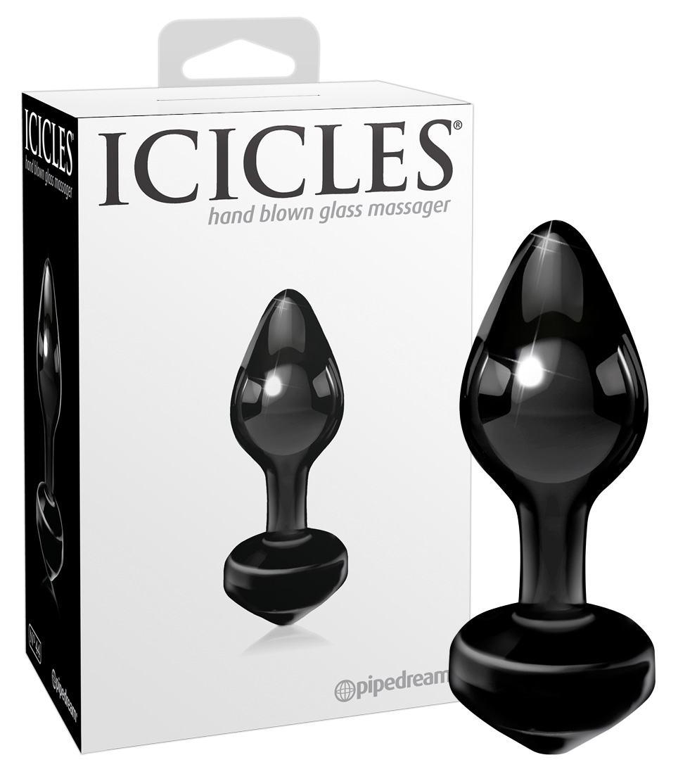 Icicles - kis üvegkúp (fekete)