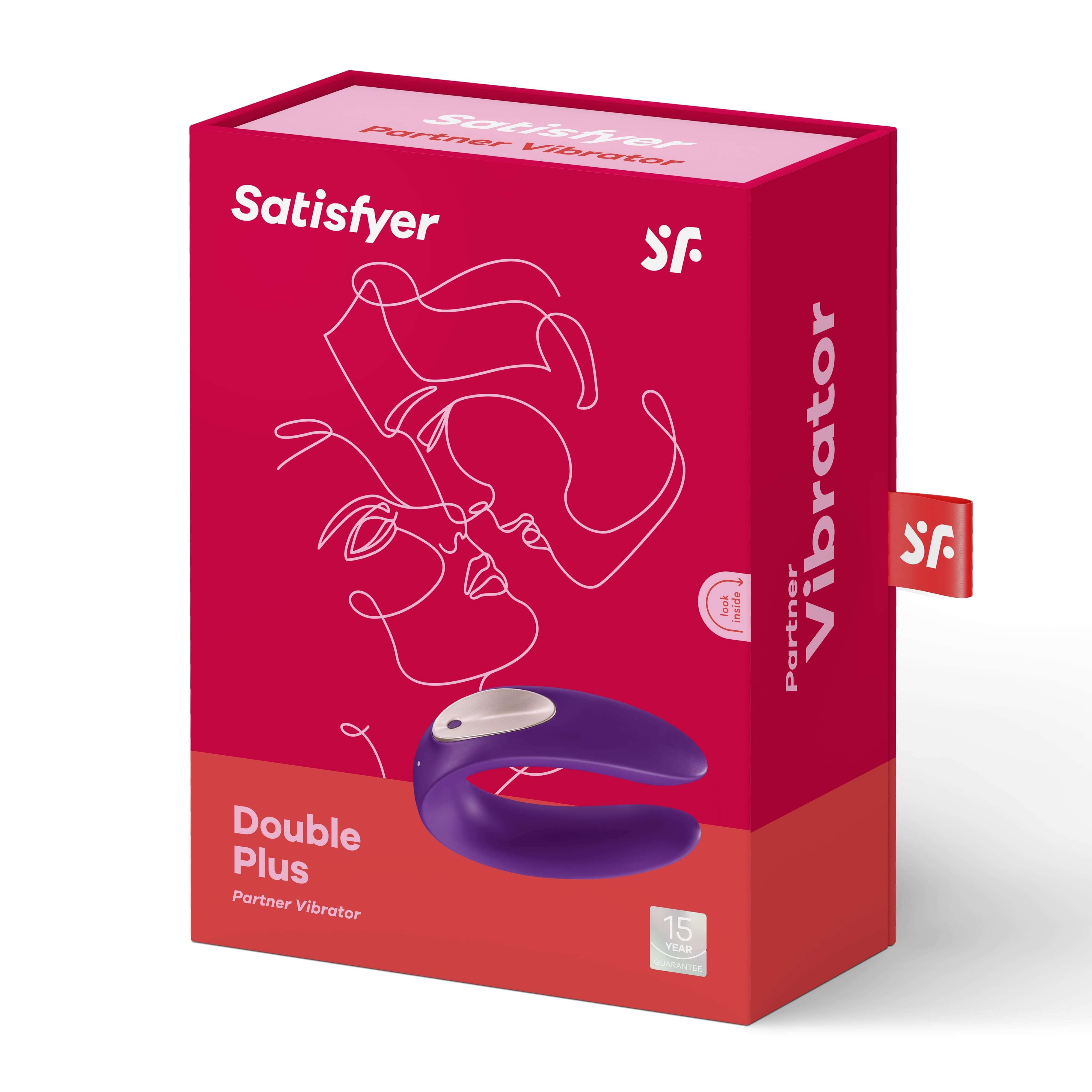 Satisfyer Double Plus - két-motoros vízálló, akkus párvibrátor (lila) Satisfyer Double Plus - két-motoros vízálló, akkus párvibrátor (lila)