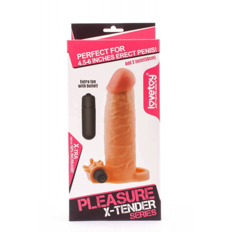Pleasure X-Tender Vibrating Penis Sleeve 1