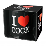 I Love Cock - bögre (fekete)