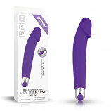 Rechargeable IJOY Silicone Dildo Purple 