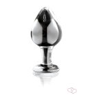 Icicles No. 25 - kúpos, üveg anál plug (átlátszó) - 5