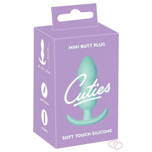 Cuties Mini Butt Plug - szilikon anál plug (zöld)