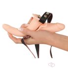 You2Toys - Strap-On - felcsatolható dupla vibrátor (testszínű)