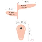 You2Toys - Strap-On - felcsatolható dupla vibrátor (testszínű)