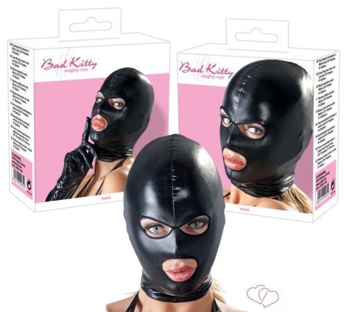 Bad Kitty - fényes maszk szem- és szájnyílással - Fetish eszközök
