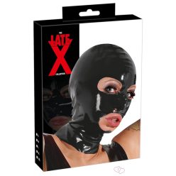 LATEX - fejmaszk (fekete) - Fetish eszközök