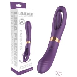 Funny Me Dual - akkus, 2in1 nyelves vibrátor (lila) - Vibrátorok