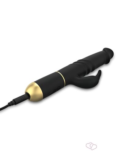 Dorcel Furious Rabbit 2.0 - lökő csiklókaros vibrátor (fekete) - Vibrátorok