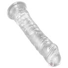 King Cock Clear 8 - tapadókorongos, nagy dildó (20cm) - Dildók