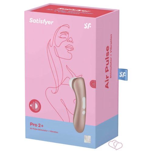 Satisfyer Pro 2+ - akkus csiklóizgató vibrátor (barna)