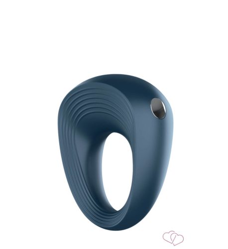 Satisfyer Ring 2 - vízálló, akkus péniszgyűrű (szürke) - Férfi termékek
