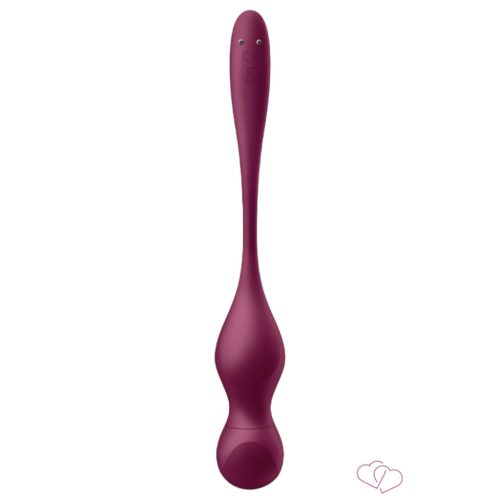 Satisfyer Love Birds Vary - okos, variálható gésagolyó (piros) - Vibrátorok