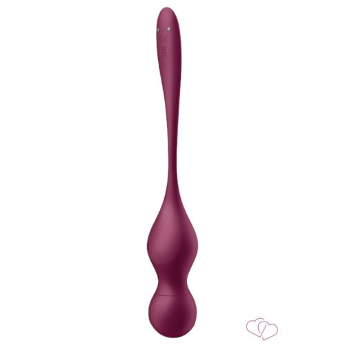 Satisfyer Love Birds Vary - okos, variálható gésagolyó (piros) - Vibrátorok