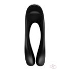 Satisfyer Candy Cane - AKKUS, Vízálló Kétágú Vibrátor (Fekete) - Vibrátorok