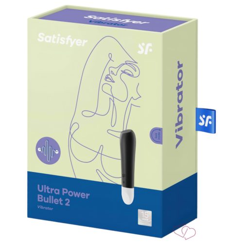 Satisfyer Ultra Power Bullet 2 - vízálló vibrátor (fekete)