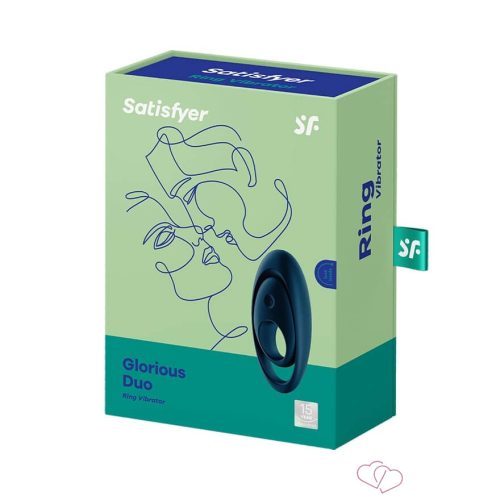 Satisfyer Glorious Duo - AKKUS, Vízálló, Vibrációs Péniszgyűrű - Férfi termékek