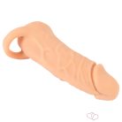 Nature Skin - péniszköpeny és műpunci - 18 cm (testszínű)