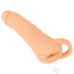   Nature Skin - 2in1 műpunci és péniszköpeny - 23 cm (testszínű)