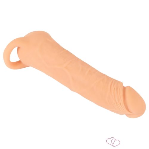 Nature Skin - 2in1 műpunci és péniszköpeny - 23 cm (testszínű)
