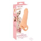 Nature Skin - 2in1 műpunci és péniszköpeny - 23 cm (testszínű)