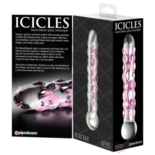 Icicles No. 7 - gyöngyös üveg dildó - Dildók