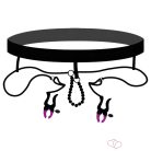 Bad Kitty - intim széthúzó csipesz alsóval - lila-fekete (S-L)