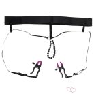 Bad Kitty - intim széthúzó csipesz alsóval - lila-fekete (S-L)