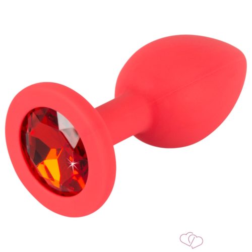 Colorful JOY - szilikon anál dildó - kicsi (piros) - Dildók