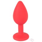 Colorful JOY - szilikon anál dildó - kicsi (piros) - Dildók