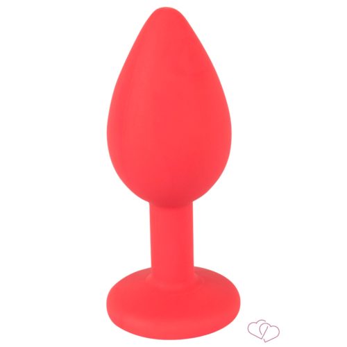 Colorful JOY - szilikon anál dildó - kicsi (piros) - Dildók