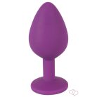 Colorful JOY - szilikon anál dildó - közepes (lila) - Dildók
