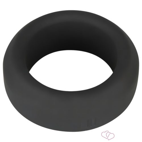 Black Velvet - vastagfalú péniszgyűrű (2,6cm) - fekete - Férfi termékek