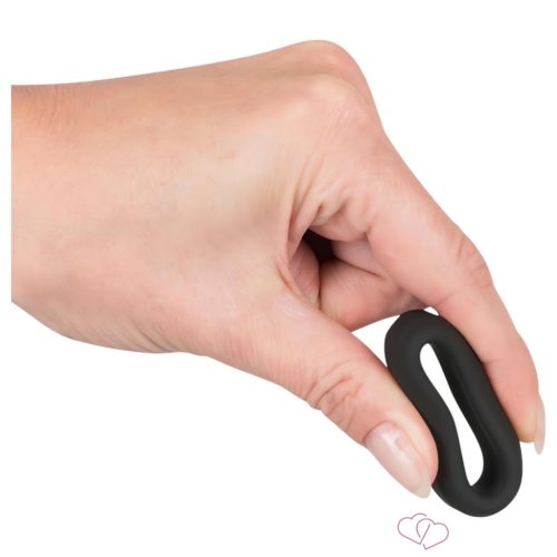Black Velvet - vastagfalú péniszgyűrű (2,6cm) - fekete - Férfi termékek