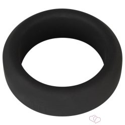 Black Velvet - vastagfalú péniszgyűrű (3,2cm) - fekete - Férfi termékek