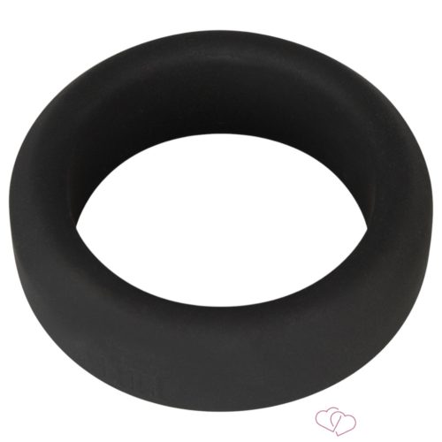 Black Velvet - vastagfalú péniszgyűrű (3,2cm) - fekete - Férfi termékek