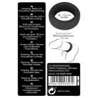 Black Velvet - vastagfalú péniszgyűrű (3,2cm) - fekete - Férfi termékek