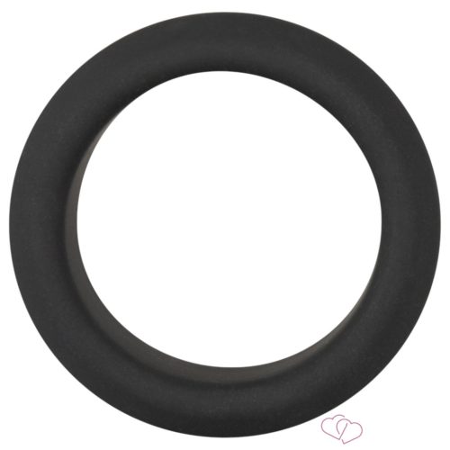 Black Velvet - vastagfalú péniszgyűrű (3,2cm) - fekete - Férfi termékek