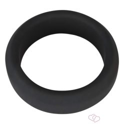 Black Velvet - vastagfalú péniszgyűrű (3,8cm) - fekete - Férfi termékek