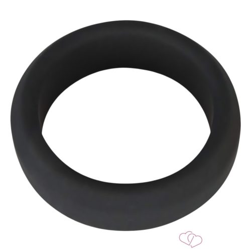 Black Velvet - vastagfalú péniszgyűrű (3,8cm) - fekete - Férfi termékek
