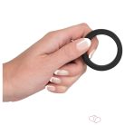 Black Velvet - vastagfalú péniszgyűrű (3,8cm) - fekete - Férfi termékek