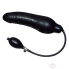 Fekete, latex pumpálható dildó - Dildók
