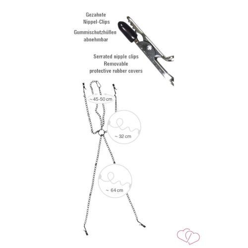 Szexlánc Csiptetővel, Nőknek - Fetish eszközök