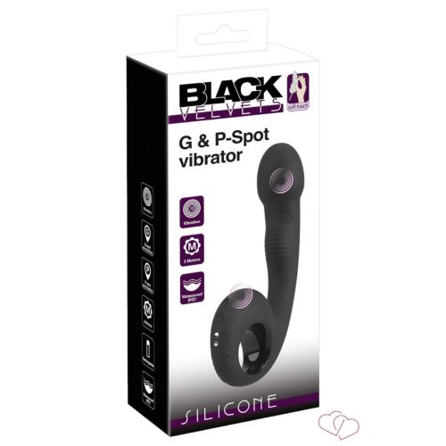 Black Velvets - G és P pont vibrátor (fekete) - OUTLET