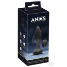 ANOS - forgó gyöngyös anál vibrátor (fekete) - OUTLET