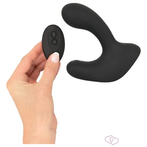 Rebel RC - akkus, rádiós pumpálható anál vibrátor (fekete) - OUTLET