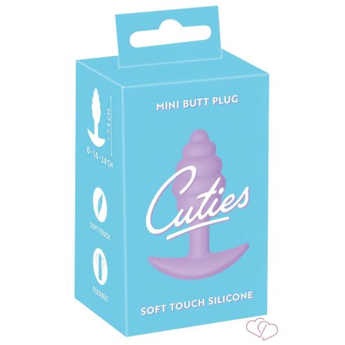 Cuties Mini Butt Plug - szilikon anál plug - lila